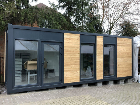 Contenedor oficina 8x3mt modelo A - vista exterior | Sit Partners