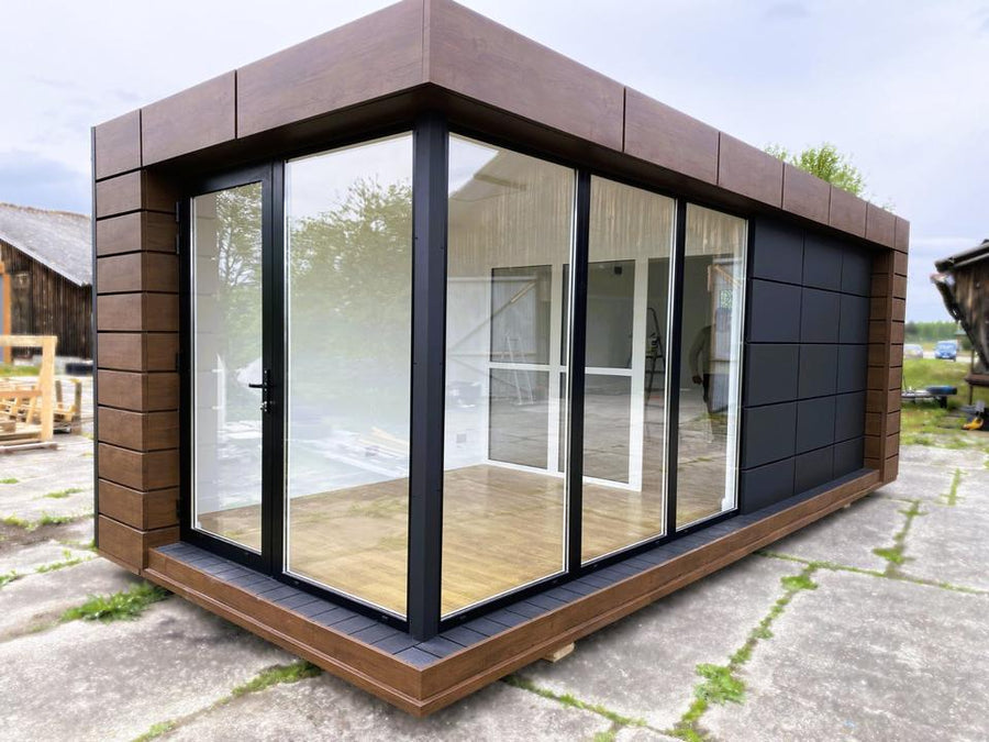 Contenedor oficina 7x3m - vista exterior | Sit Partners