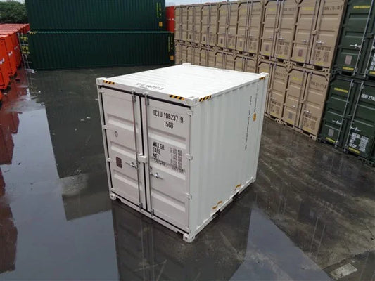 Contenedor de almacenamiento 10 pies blanco - vista exterior | Sit Partners