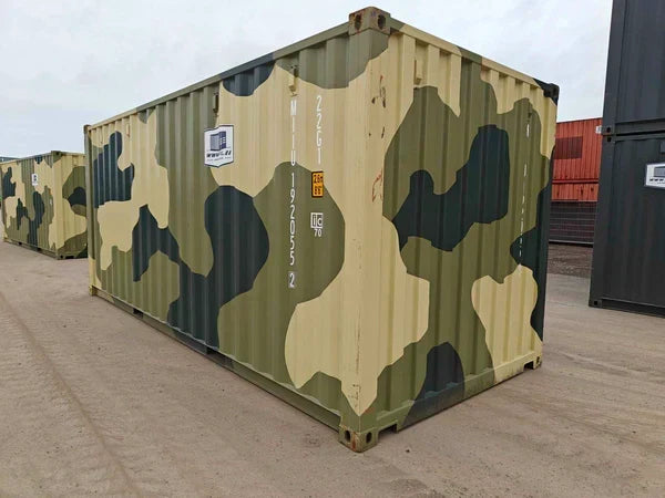 Contenedor 20 pies seminuevo verde militar - detalle | Sit Partners