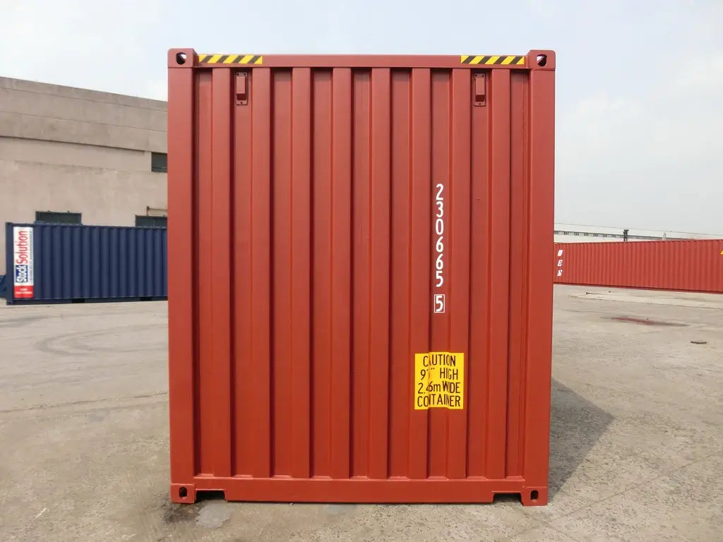 Contenedor mudanza High Cube 20' rojo nuevo - detalle | Sit Partners