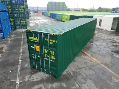 Contenedor High Cube 40 pies nuevo verde - vista exterior | Sit Partners