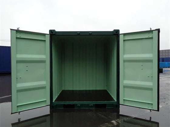 Contenedor de almacenamiento 10 pies verde - detalle | Sit Partners
