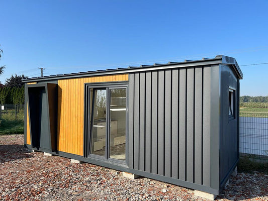 Contenedor habitable 7x3m - vista exterior | Sit Partners