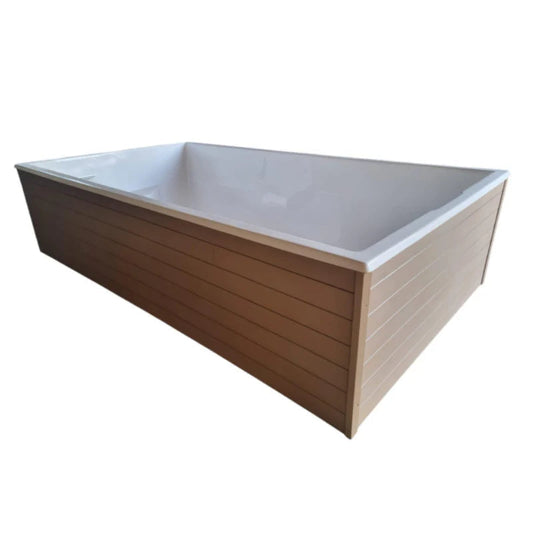 Piscina elevada WPC - vista exterior | Sit Partners