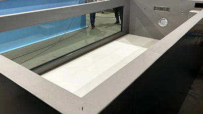 Piscina polipropileno 6,5x2,5m con ventana - detalle | Sit Partners