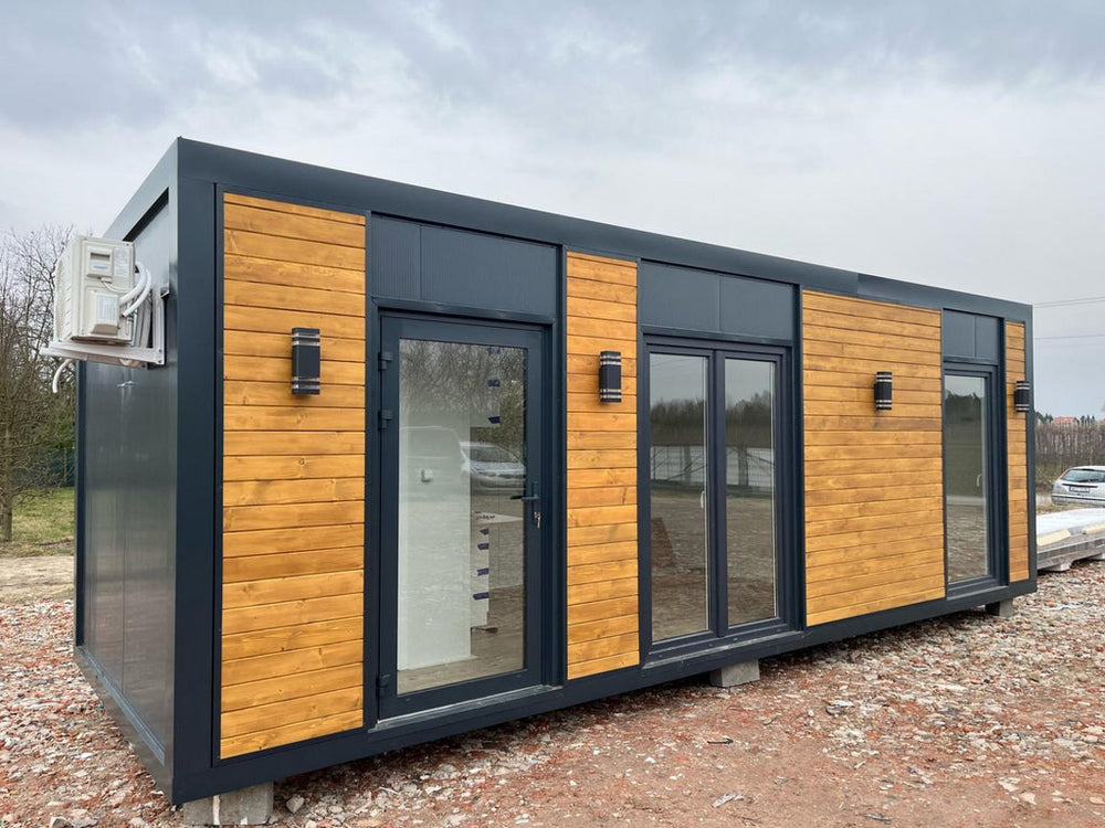 Contenedor habitable 8x3m - vista exterior | Sit Partners