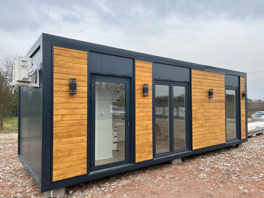 Contenedor habitable 8x3m - vista exterior | Sit Partners