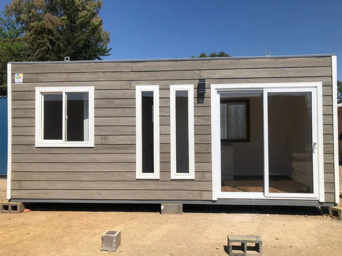 Cabaña 6x2,5m 1 habitación - vista exterior | Sit Partners