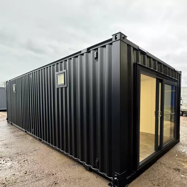 Contenedor oficina 9,7x3m con puerta corrediza - detalle | Sit Partners