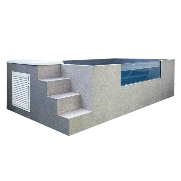 Piscina elevada acero rígido Ilú Pro 2250 - vista exterior | Sit Partners