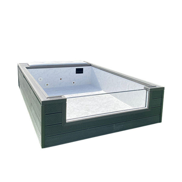 Piscina elevada acero rígido Ilú Agua - vista exterior | Sit Partners