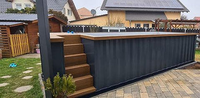 Contenedor piscina premium - vista exterior | Sit Partners