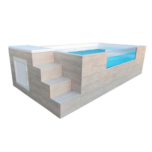 Piscina elevada acero rígido Ilú Pro 230 - vista exterior | Sit Partners