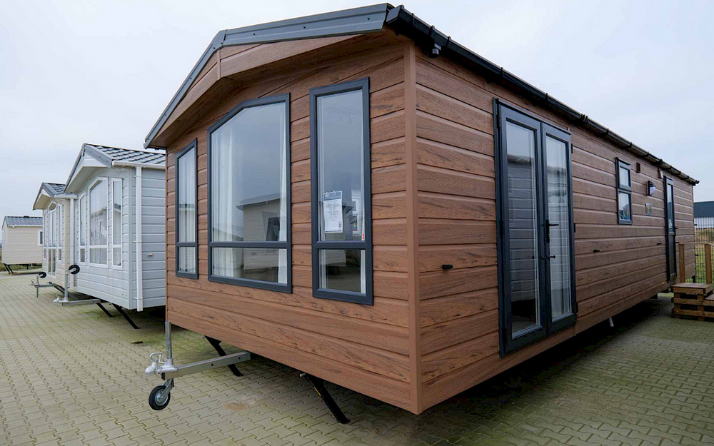 Casa Móvil Woodline 1100/2 11x4m - vista exterior | Sit Partners