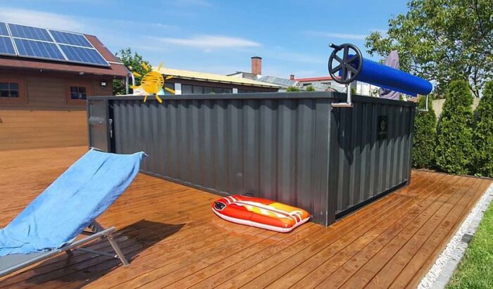 Piscina contenedor 6,2x2,5m paquete confort - detalle | Sit Partners