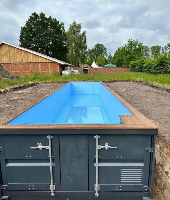 Contenedor piscina de 12m - vista exterior | Sit Partners