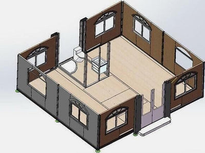 CASA MÓVIL TINY HOUSE 6,22 X 5,86 M