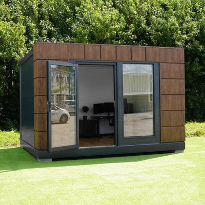 Contenedor oficina 4x3m modelo Helsinki - vista exterior | Sit Partners