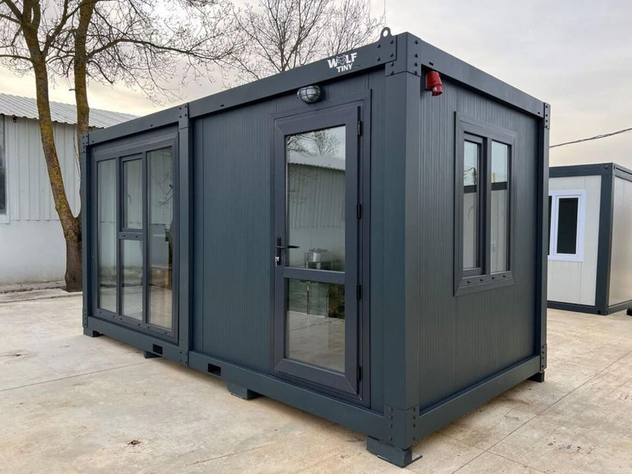 Contenedor oficina Black Diamond 240x500 - vista exterior | Sit Partners
