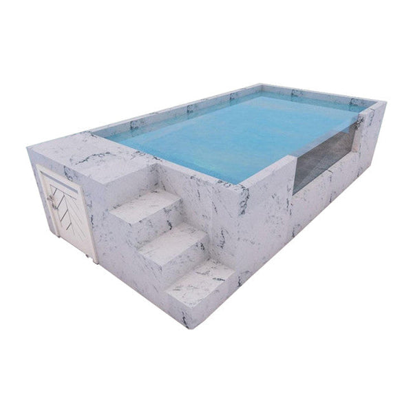 Piscina elevada acero rígido Ilú Pro 235 - vista exterior | Sit Partners