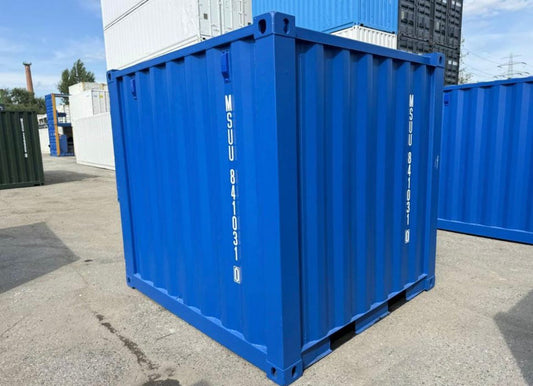 Contenedor seminuevo 10 pies azul - vista exterior | Sit Partners