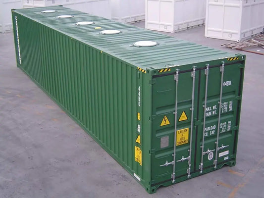 Contenedor Vraquier HC 40 pies verde nuevo - vista exterior | Sit Partners